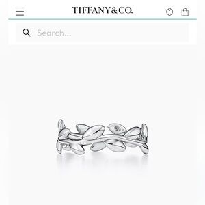 Tiffany’s Olive Leaf Band Ring Sz8